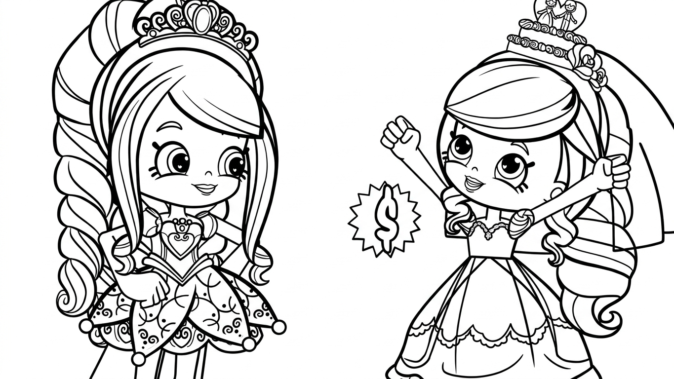 tải tranh tô màu Shopkins cho bé 1