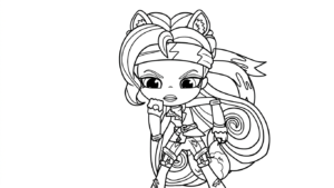 in hình tô màu Shopkins cho bé 6 tuổi