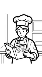 hình tô màu Thợ làm bánh pdf