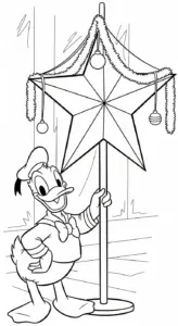 in tranh tô màu tranh tô màu Vịt Donald cho bé 8 tuổi