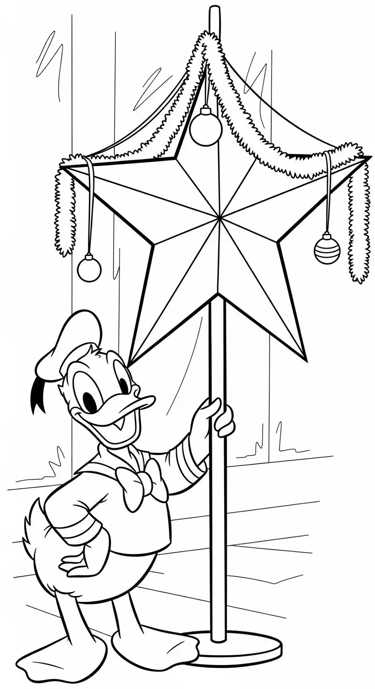 in tranh tô màu tranh tô màu Vịt Donald cho bé 8 tuổi