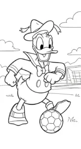 in tranh tô màu tranh tô màu Vịt Donald cho bé 3 tuổi