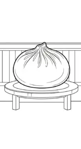 in tranh tô màu bánh bao cho bé 7 tuổi