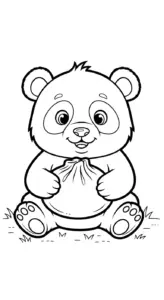file tranh tô màu bánh bao cho bé 4-5 tuổi
