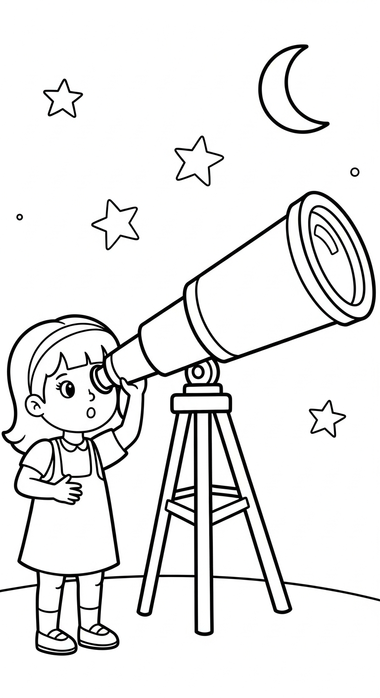 tranh tô màu nhà khoa học cho bé 7-8 tuổi 1
