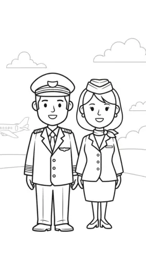 hình tô màu phi công cho bé 8 tuổi chất lượng cao