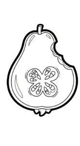tranh tô màu tranh tô màu quả ổi in ngay