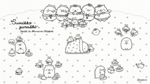 tranh tô màu sumikko gurashi cho bé 4 tuổi
