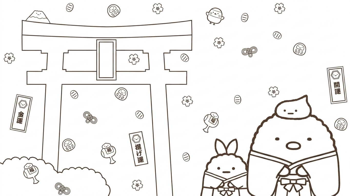 mẫu in tranh tô màu sumikko gurashi cho bé 1