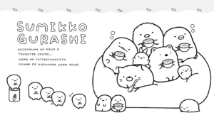 in hình tô màu sumikko gurashi miễn phí