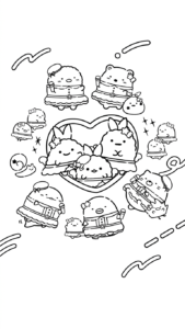 tải hình tô màu sumikko gurashi cho bé miễn phí