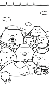 tải hình tô màu sumikko gurashi cho bé miễn phí