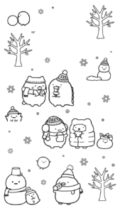 tải tranh tô màu sumikko gurashi cho bé 5 tuổi