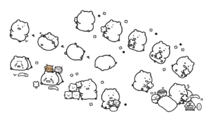 tranh tô màu sumikko gurashi cho bé 8 tuổi miễn phí