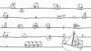 tranh tô màu sumikko gurashi cho bé tải về