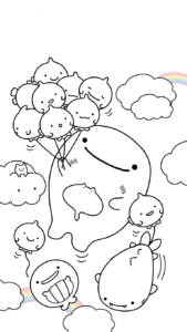 in hình tô màu sumikko gurashi