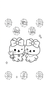 in tranh tô màu sumikko gurashi khổ A4