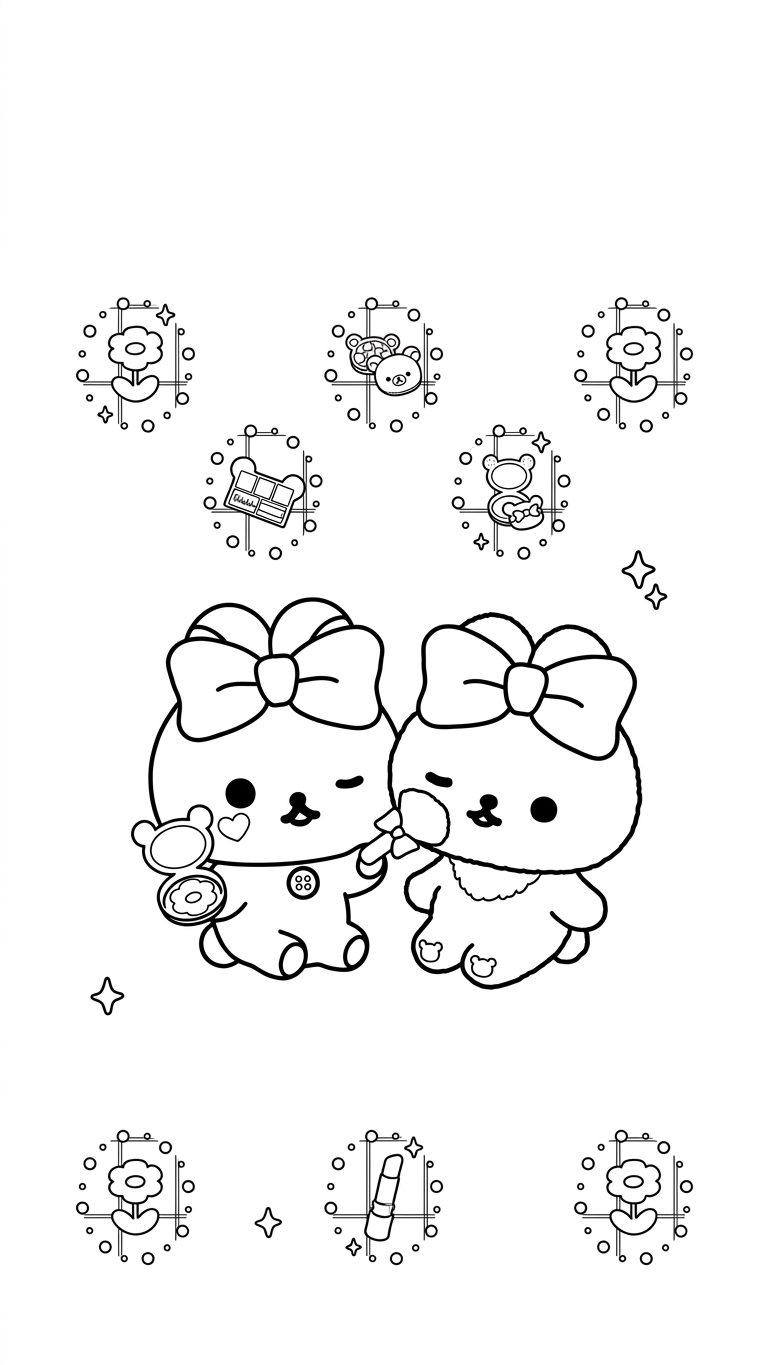 in tranh tô màu sumikko gurashi khổ A4