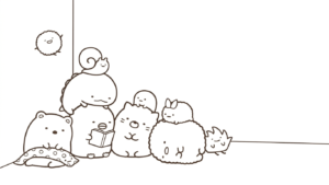 mẫu in tranh tô màu sumikko gurashi cho bé