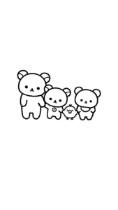 in hình tô màu sumikko gurashi cho bé