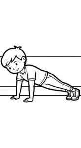 tranh tô màu tập thể dục cho bé 7 tuổi