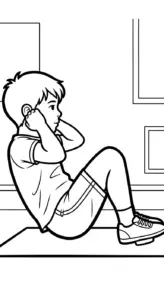 download tranh tô màu tập thể dục miễn phí