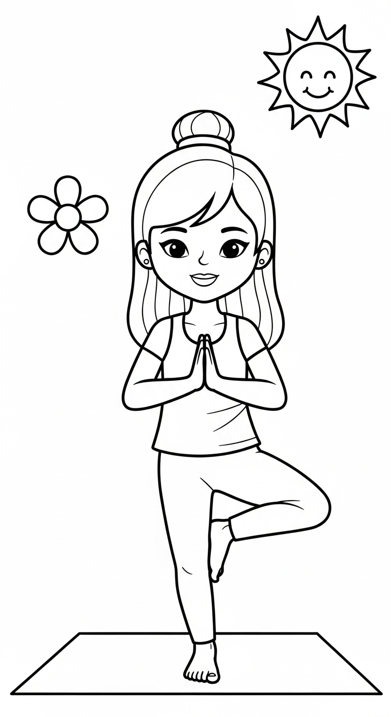 tải tranh tô màu tập thể dục cho bé 5 tuổi 1