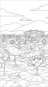 hình tô màu tranh tô màu vườn hoa pdf