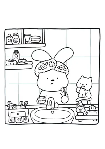 tải hình tô màu CozyFriend cho bé 7 tuổi