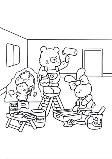 tranh tô màu CozyFriend cho bé 8 tuổi chất lượng cao