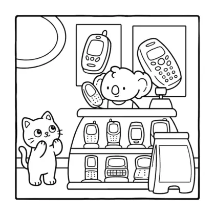 tải file hình tô màu Dozy Cỗ Máy Thời Gian