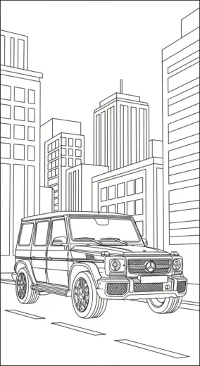 tranh tô màu Tranh Tô Màu Mercedes 16 tập tô
