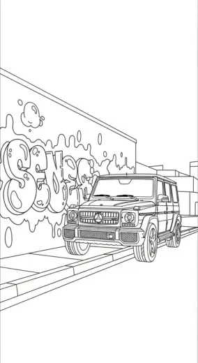 tranh tô màu Tranh Tô Màu Mercedes 17 tập tô
