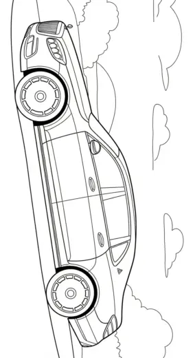 tranh tô màu Tranh Tô Màu Mercedes 19 cho bé 5 tuổi chất lượng cao