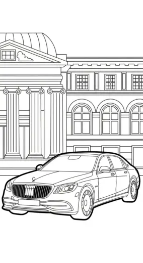 tải hình tô màu Tranh Tô Màu Mercedes 38 cho bé chất lượng cao