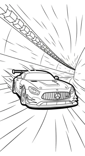 tải hình tô màu Tranh Tô Màu Mercedes 41