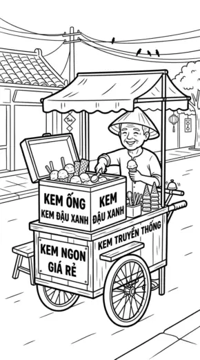 in hình tô màu Tranh Tô Màu Que Kem 13 cho bé 8 tuổi