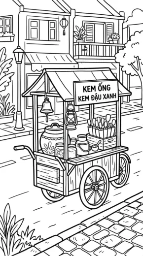 tranh tô màu Tranh Tô Màu Que Kem 21 cho bé mới nhất
