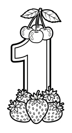 hình tô màu Tranh Tô Màu Số 1 11 cho bé 8 tuổi