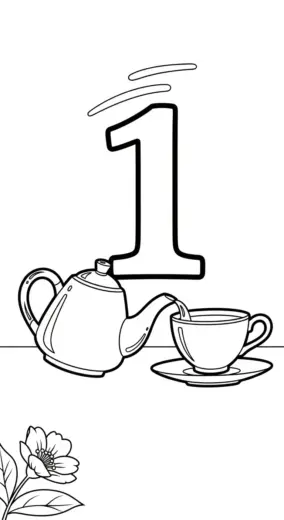 in tranh tô màu Tranh Tô Màu Số 1 7 cho bé 8 tuổi