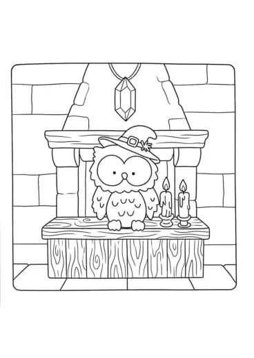 download hình tô màu Spooky Friends cho bé
