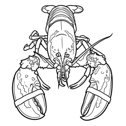 tranh tô màu Tranh Tô Màu Tôm Hùm 29 cho bé tải về