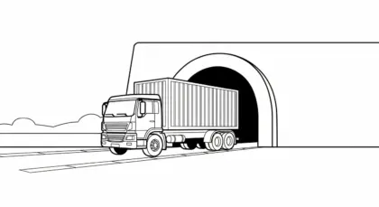 tải hình tô màu Tranh Tô Màu Xe Container 10 cho bé