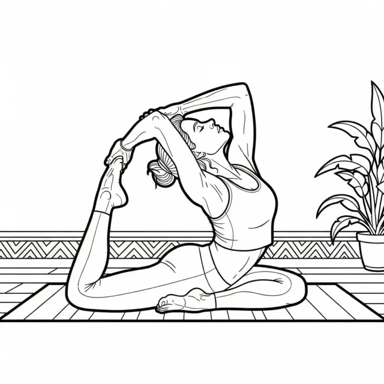 Tranh tô màu Yoga