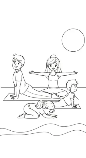 in tranh tô màu Tranh Tô Màu Yoga 19 chất lượng cao