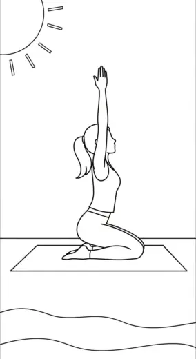 hình tô màu Tranh Tô Màu Yoga 22 cho bé 7 tuổi chất lượng cao