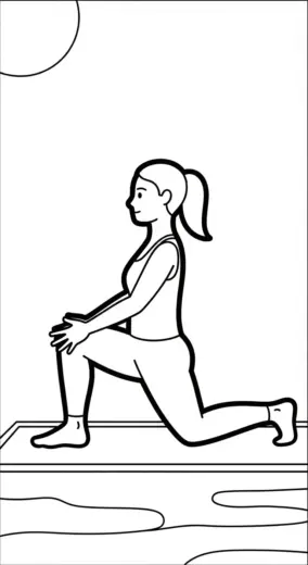 file hình tô màu Tranh Tô Màu Yoga 31 cho bé 4-5 tuổi