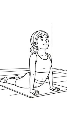 hình tô màu Tranh Tô Màu Yoga 38 chất lượng cao