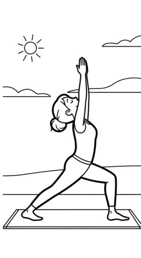 tải file hình tô màu Tranh Tô Màu Yoga 42