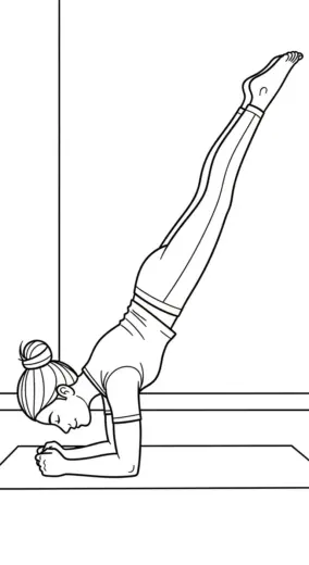 tải hình tô màu Tranh Tô Màu Yoga 6 chất lượng cao
